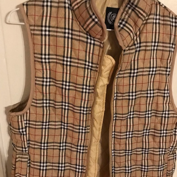 Preowned North 15 Plaid brown vest, size: M - Picture 8 of 12